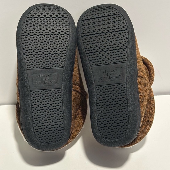 VONMAY Women’s Brown Fuzzy Slippers NWOT - Picture 5 of 5